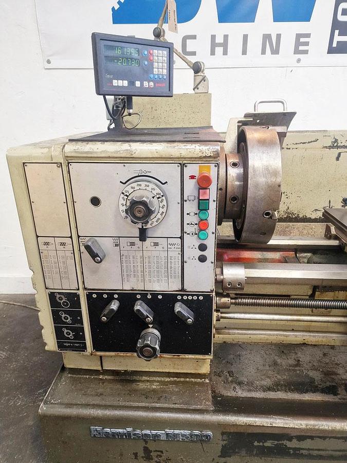 Used HARRISON M500 530 x 1000mm GAP BED CENTRE LATHE