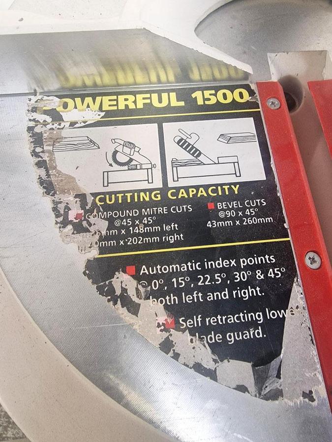 Used AXMINSTER 250 PULL DOWN CIRCULAR SAW