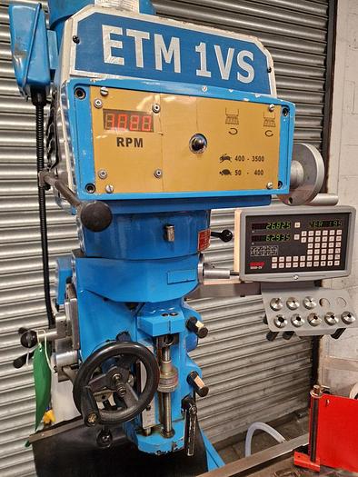 Used 2010 ETM 1VS MINI TURRET MILL