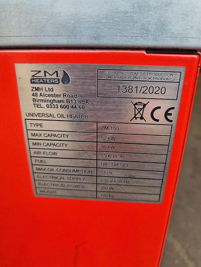 Used 2020 ZM ZM 150 HEATER