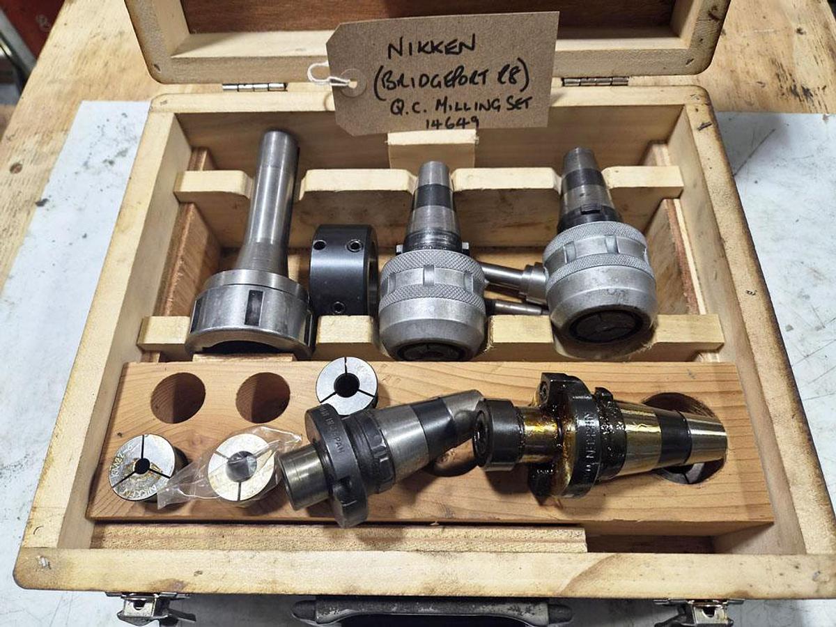Used NIKKEN R8 QUICK CHANGE MILLING SET