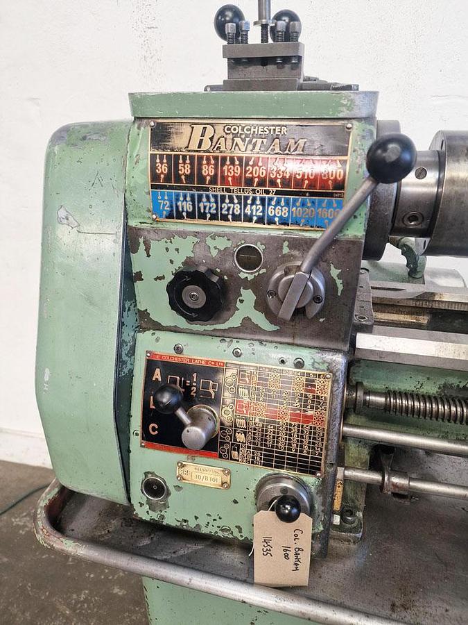 Used COLCHESTER BANTAM 1600 10" x 20" STRAIGHT BED CENTRE LATHE