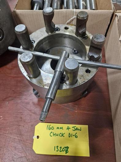 Used 160mm DIAMETER 4 Jaw Chuck D1-6 Camlock Fitting : Suits Colchester Triumph 2000.