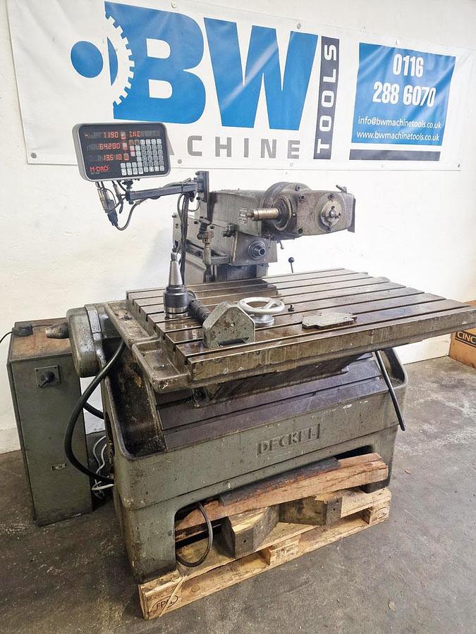 Used DECKEL FP2LB TRAVELLING COLUMN TOOLROOM MILLING MACHINE