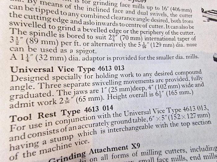 Used JONES & SHIPMAN UNIVERSAL VICE