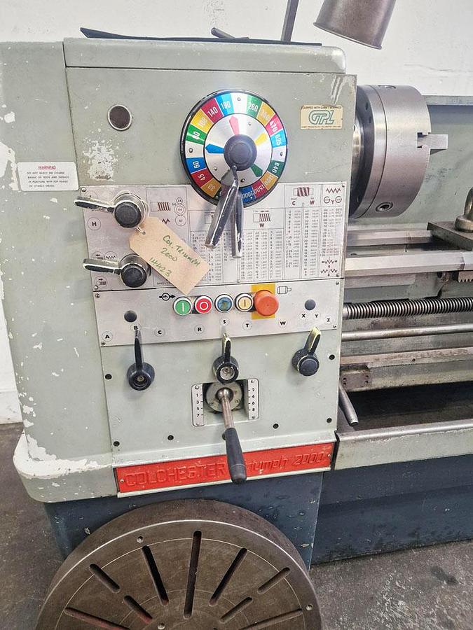 Used COLCHESTER TRIUMPH 2000 15" x 50" GAP BED CENTRE LATHE