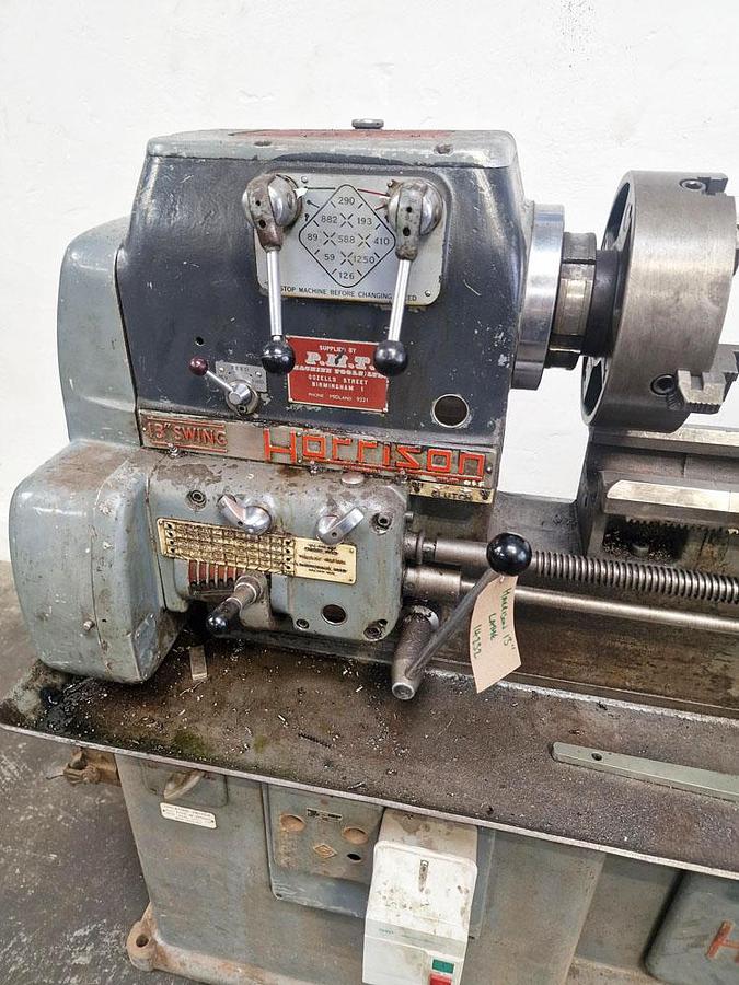Used HARRISON 13" x 36" GAP BED CENTRE LATHE