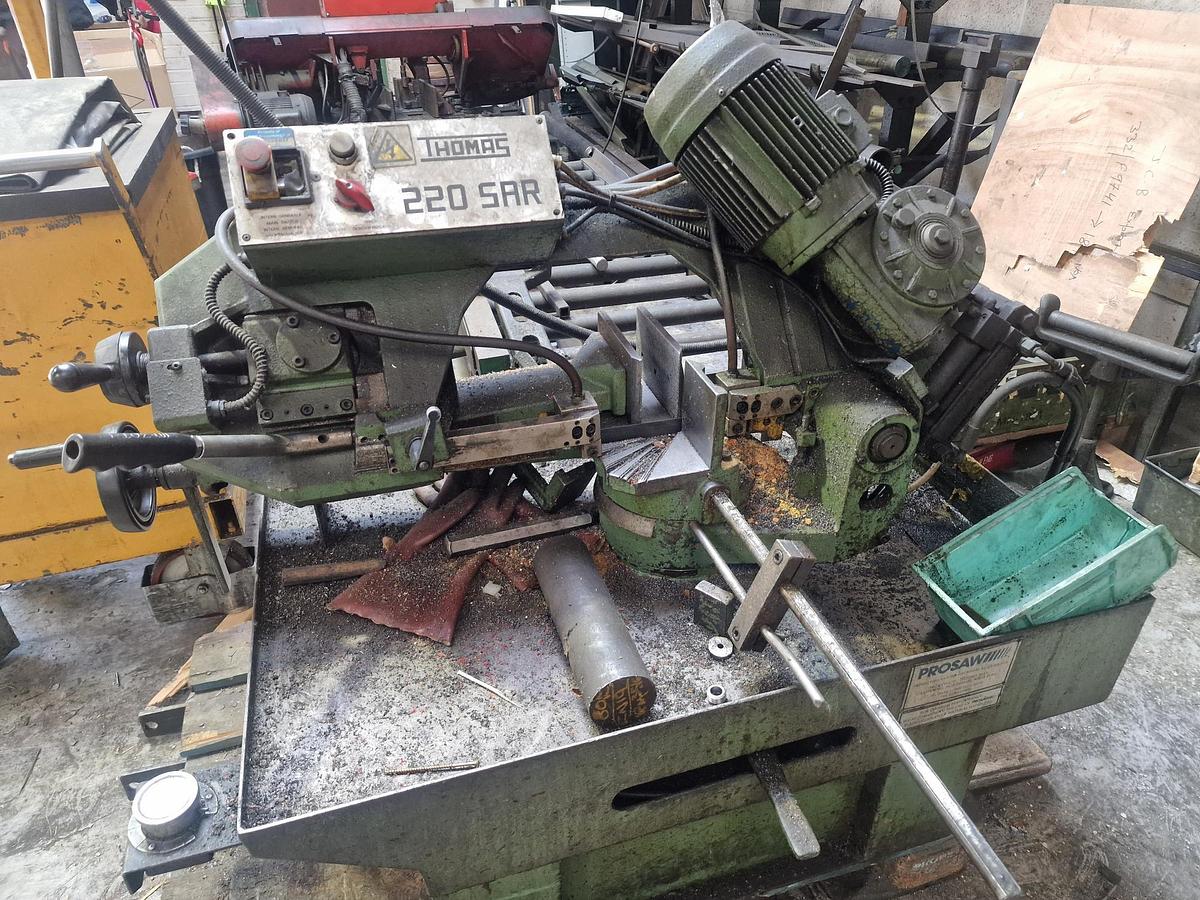 Used THOMAS 220 SAR SEMI-AUTOMATIC HORIZONTAL BANDSAW