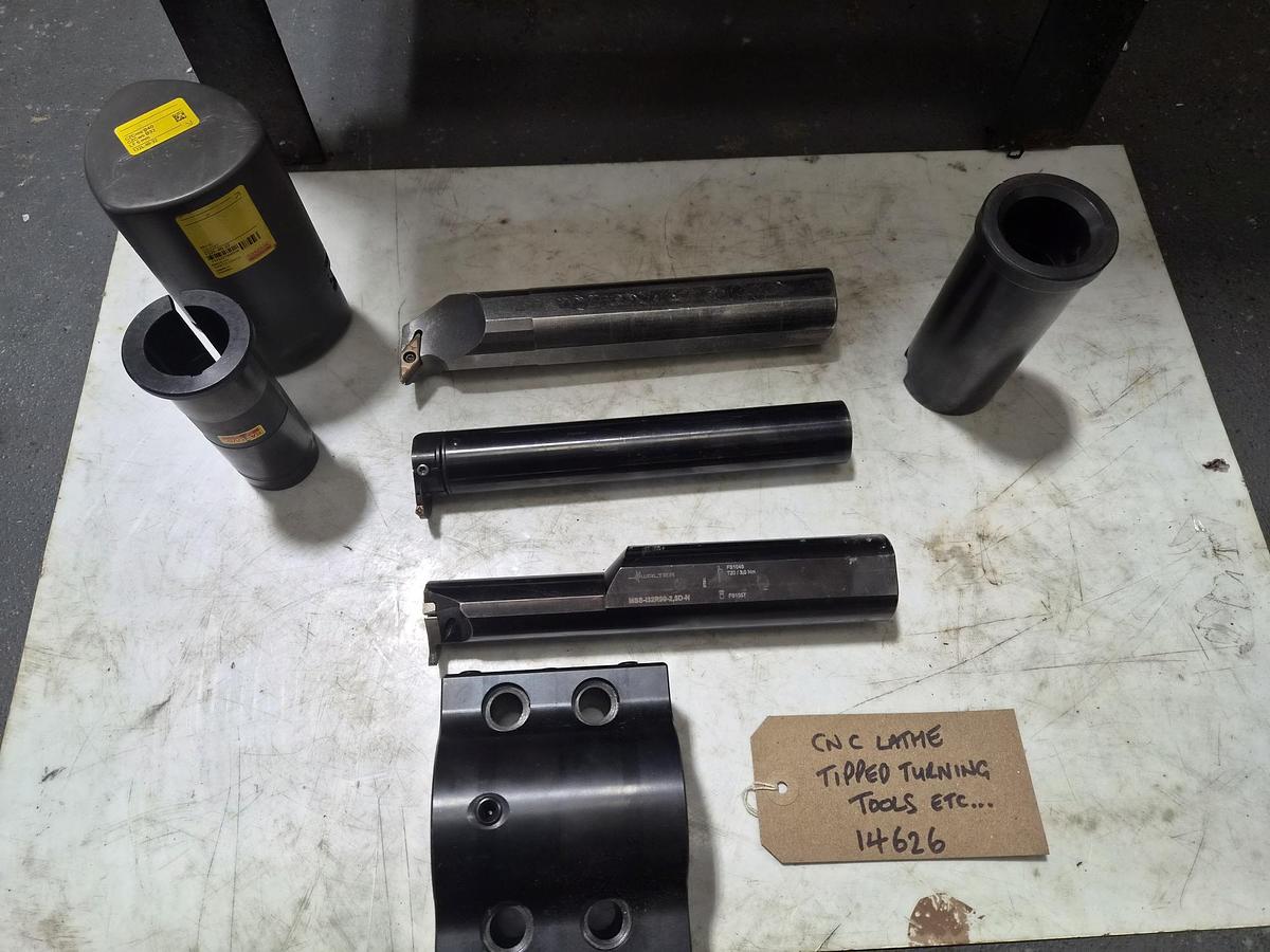 Used WALTER SANDVIK CNC LATHE TIPPED TURNING TOOLS