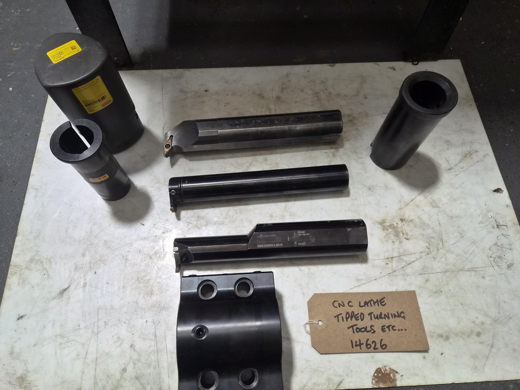 Used WALTER SANDVIK  CNC LATHE TIPPED TURNING TOOLS