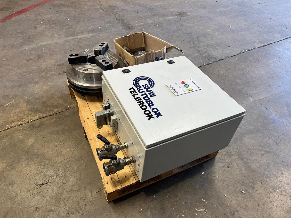 Used SMW SP 280-92 PNEUMATIC 3 JAW CHUCK