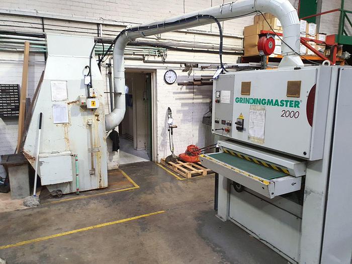 Used 1998 GRINDINGMASTER 2000 TYPE GR 2100-90 THROUGH FEED BELT SANDER