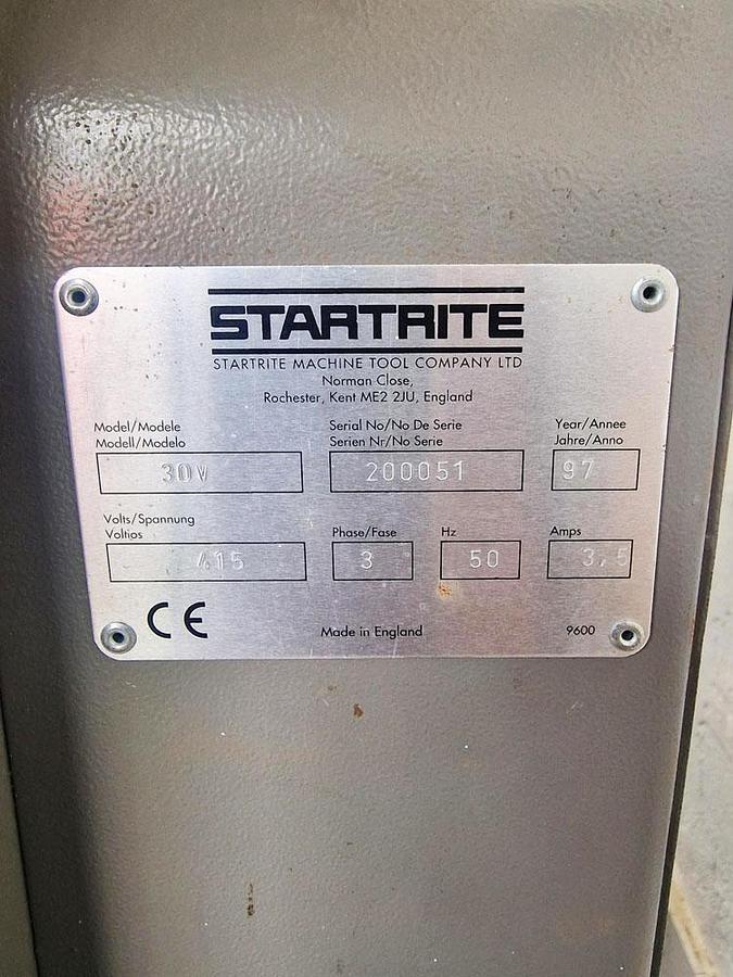 Used 1997 STARTRITE 30V VERTICAL BANDSAW