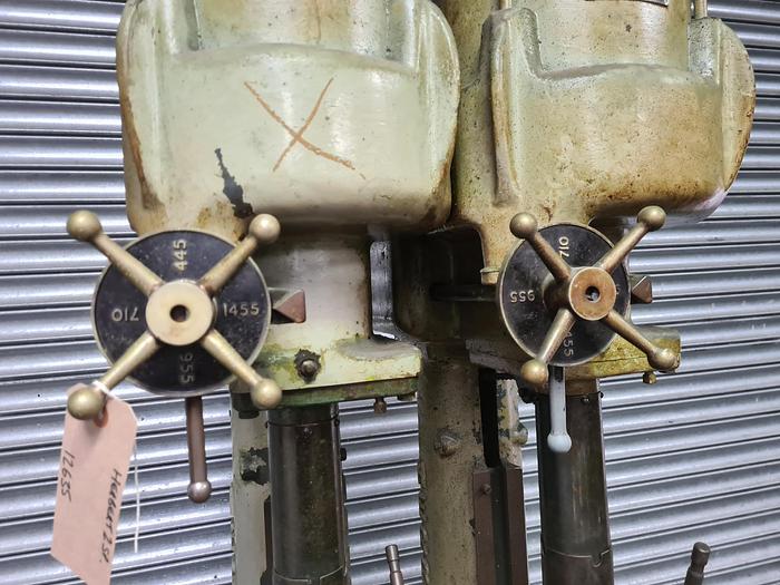 Used HERBERT "V" TYPE 2 SPINDLE IN-LINE DRILL