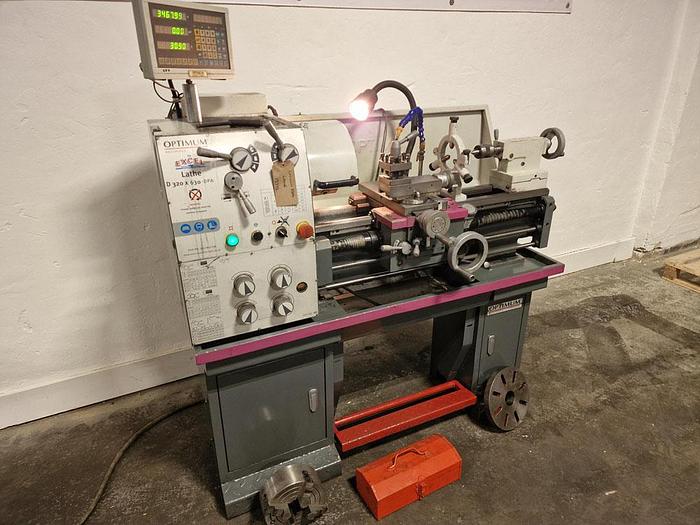 Used OPTIMUM D340 x 630 GAP BED CENTRE LATHE