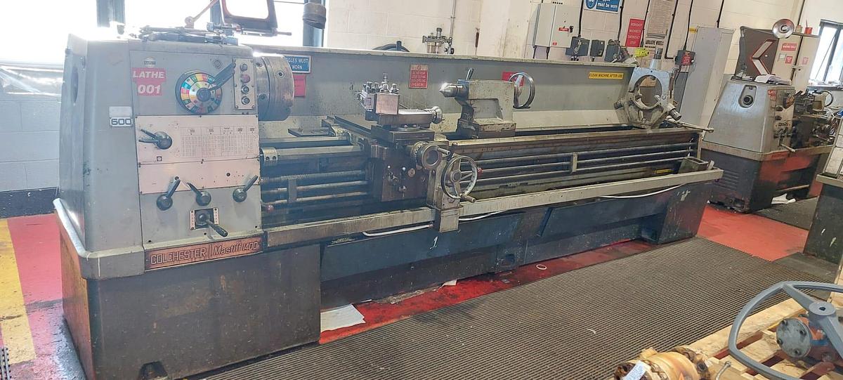 Used COLCHESTER MASTIFF 1400 x 120" GAP BED CENTRE LATHE