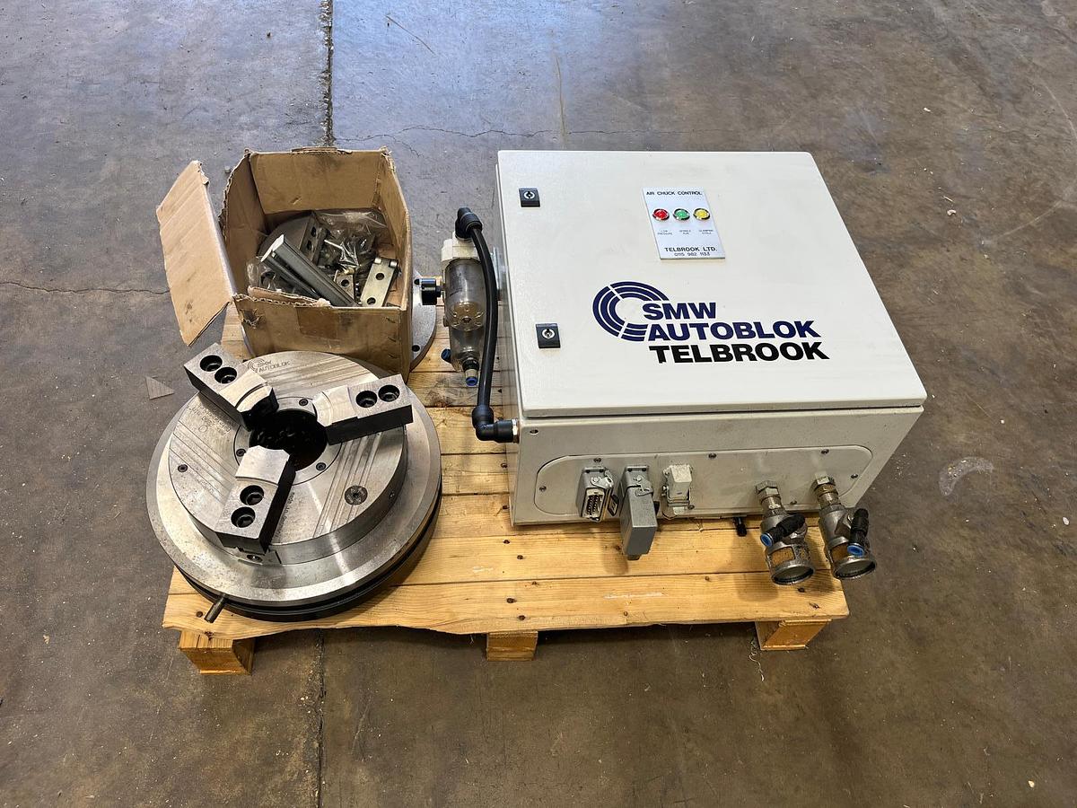 Used SMW SP 280-92 PNEUMATIC 3 JAW CHUCK