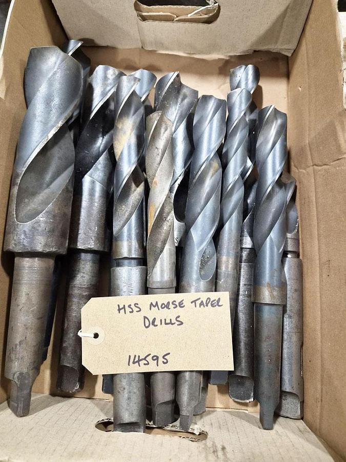 Used UNKNOWN HSS MORSE TAPER DRILLS