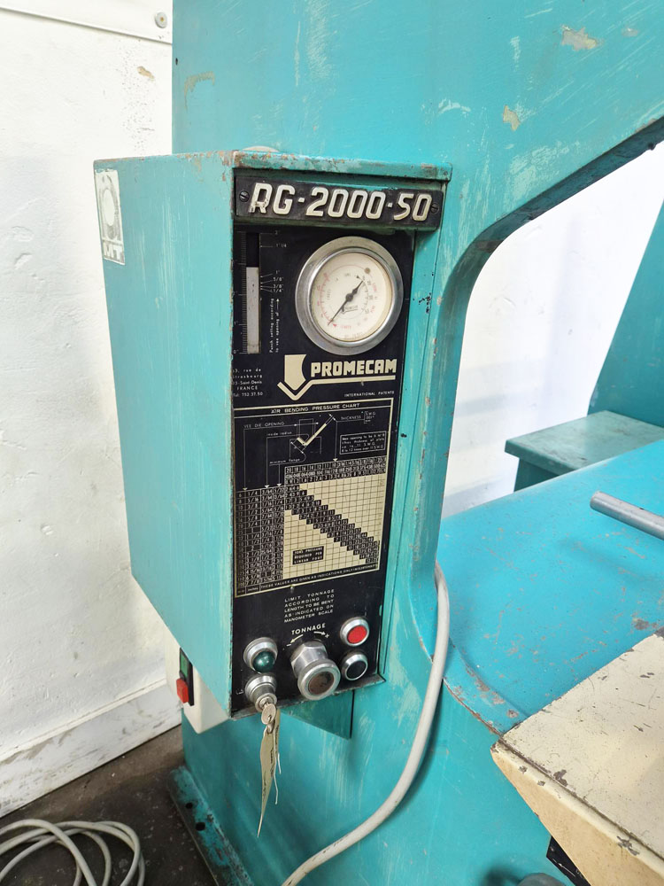 Used PROMECAM RG 2000/50 HYDRAULIC PRESSBRAKE