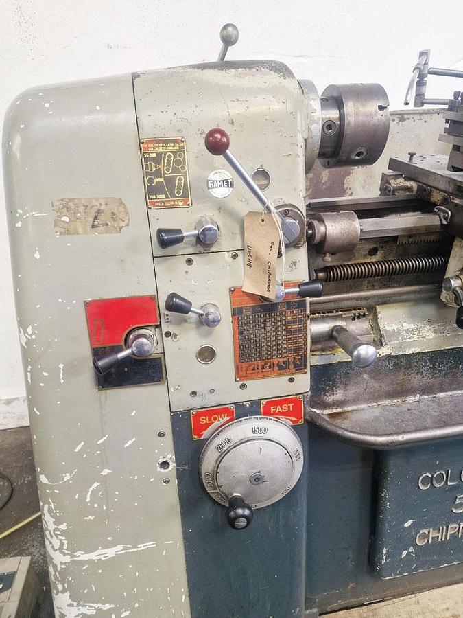 Used COLCHESTER CHIPMASTER 10" x 20" STRAIGHT BED CENTRE LATHE