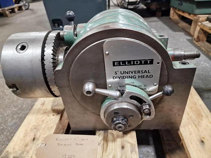 Used ELLIOTT 5" UNIVERSAL DIVIDING HEAD