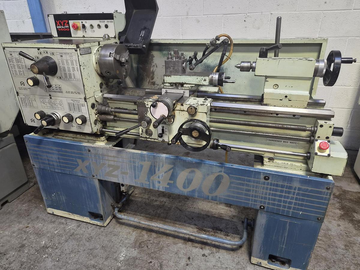 Used XYZ 1400 LATHE 14" x 36" GAP BED CENTRE LATHE