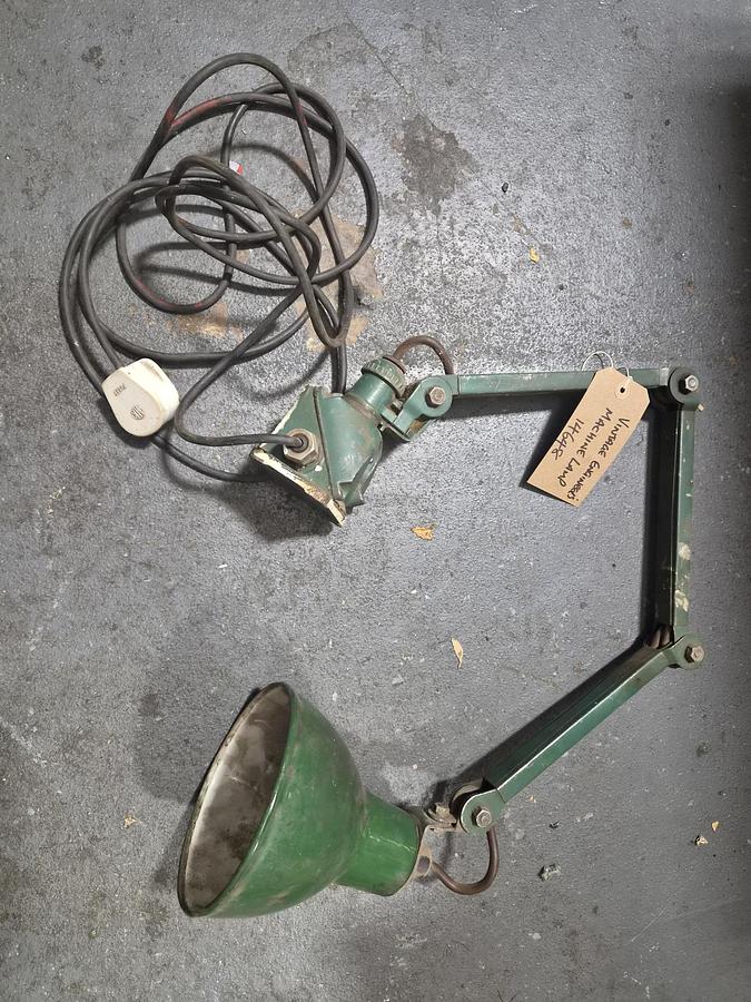 Used EDL VINTAGE ENGINEERS MACHINE LAMP