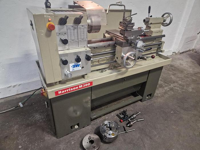 Used HARRISON M300 13" x 25" GAP BED CENTRE LATHE