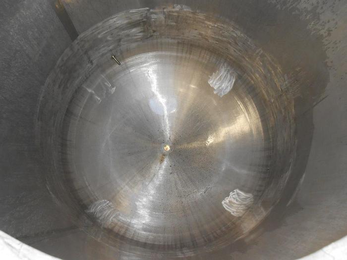 Used Tank, 650 Gallon, 316 Stainless Steel, Jacketed, 52" x 70", DT/DB #S742204