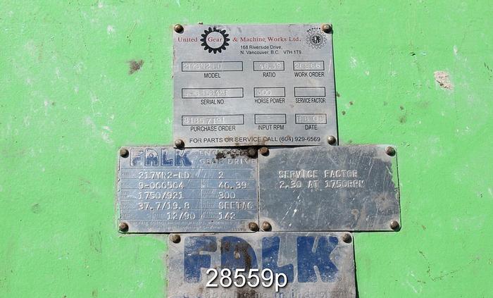 Used Andritz/Dupps 3620 Dewatering Screw Press With Falk Gear Box #28559