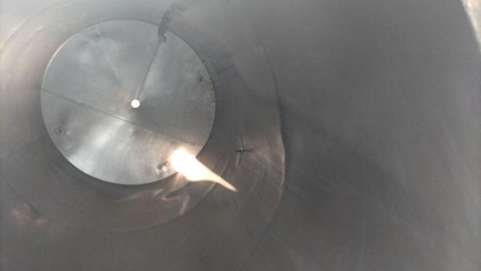 Used Tank, 2,400 Gallon, S/st, Cone Bottom, On Legs #S744780