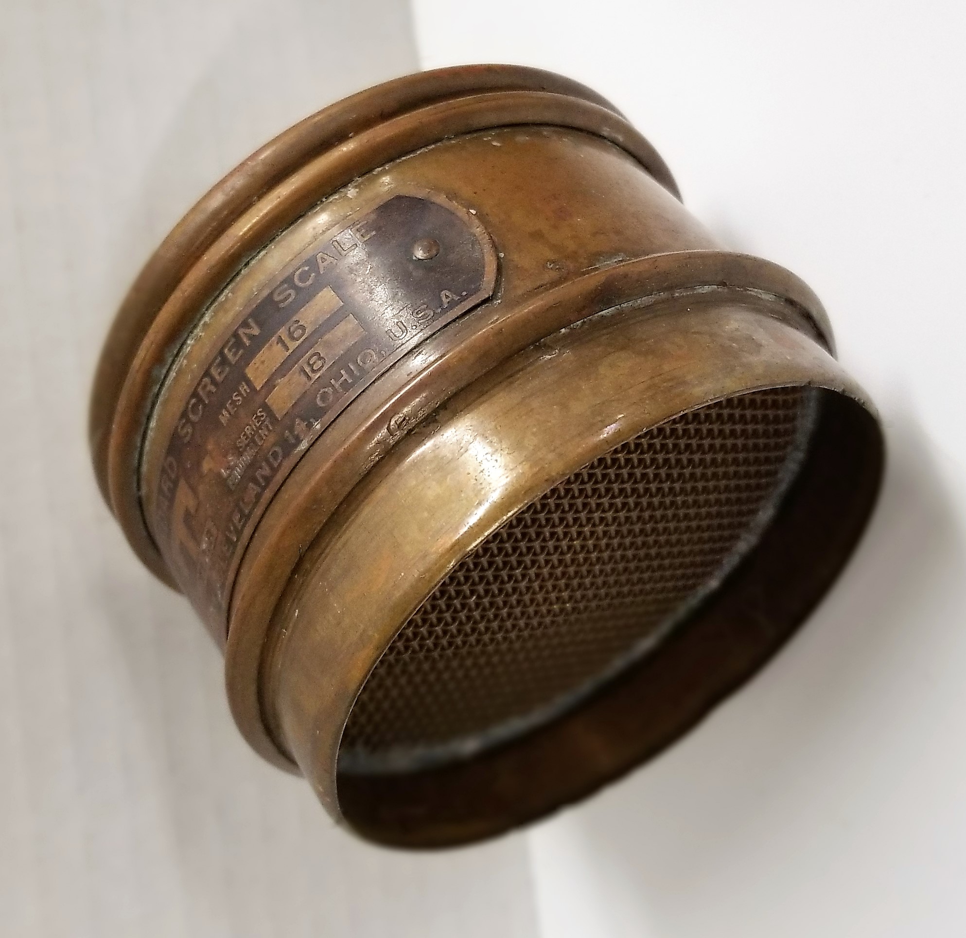 Used Tyler and Newark Brass Sieve Kit - 3" Diam