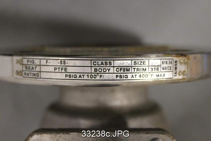 Unused NCS Valve 1.5" Hand Operated Ball Valve #33238