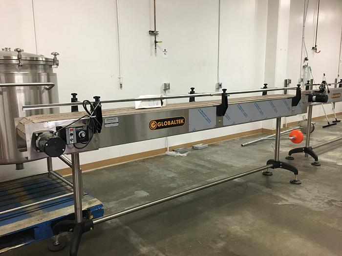 Globaltek 5" Wide x 10' Table Top Chain Conveyor