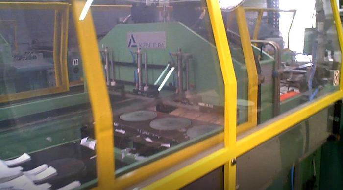 Used Elba SA-90 - T-shirt film bag welding machine - 3 lanes (1997)