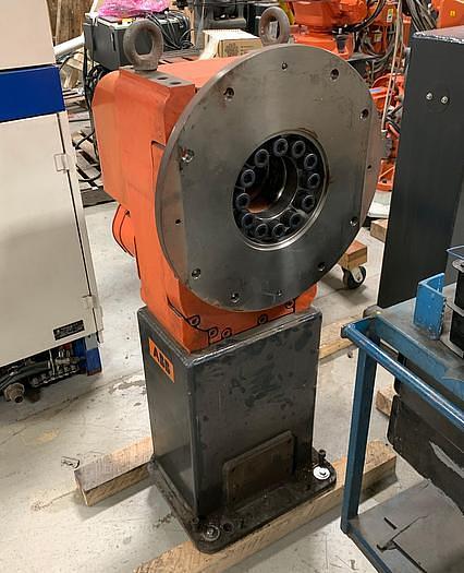 Used LINCOLN ELECTRIC  IRB 2400 ROBOTIC LASER WELDING CELL WITH DUAL ABB IRBP 2000L DUAL TRUNNIONS