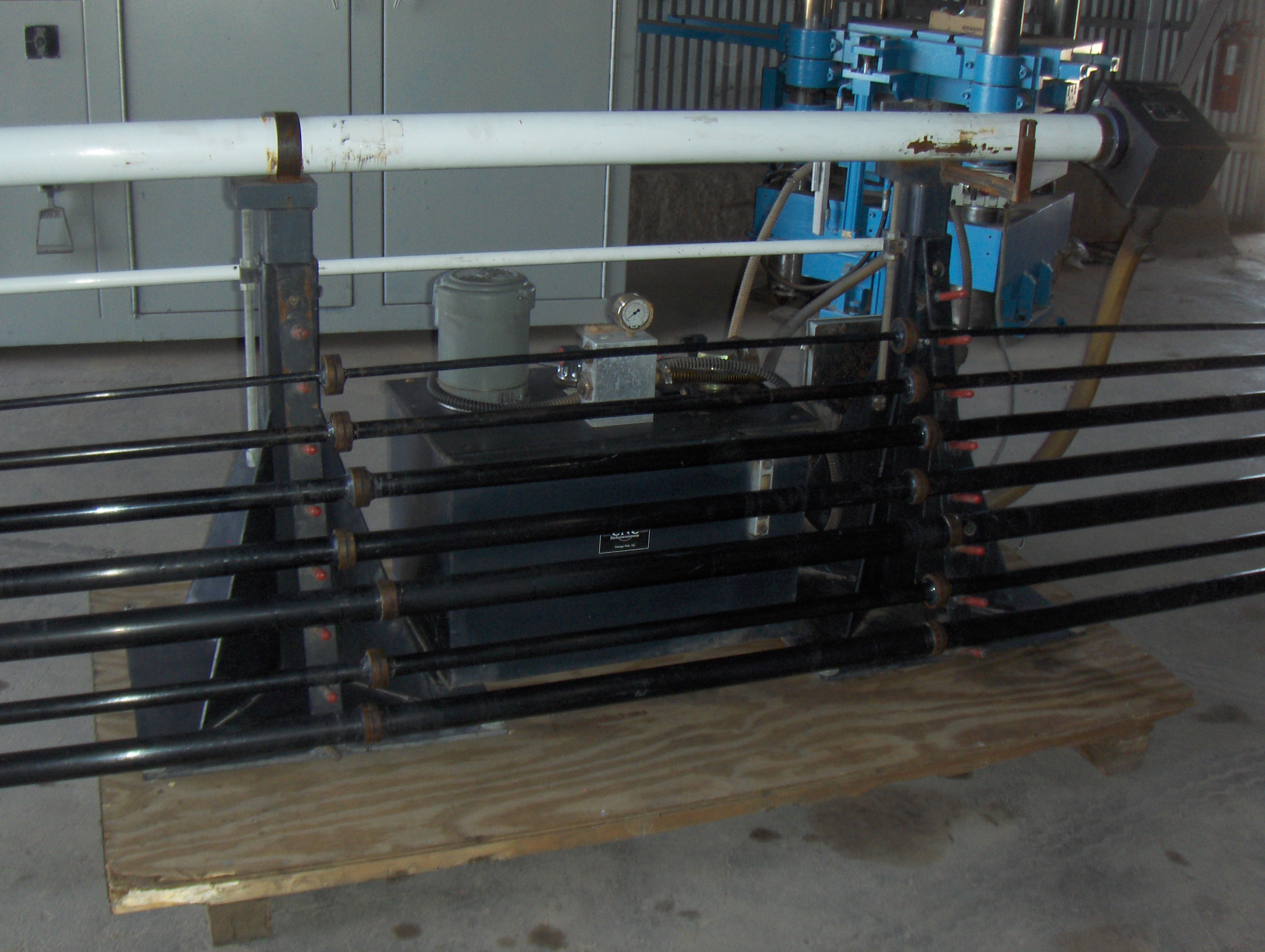 Used 132" CNC Enhancements Hydroturn Bar Feeder