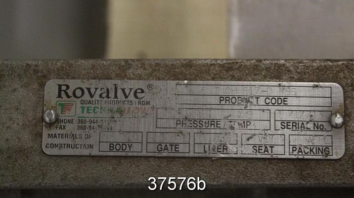 Used Rovalve 6" Hand Operated Knife Gate Valve, S17-D-MSS #37576