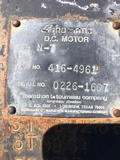 Used HB18240 LeTourneau wheel motors DC