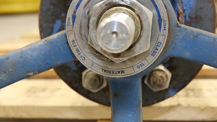 Used True Line 14" Hand Operated Knife Gate Valve #44512