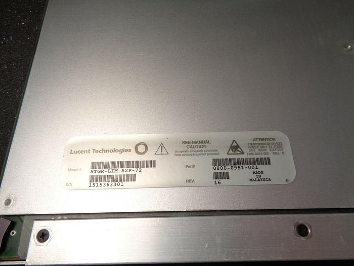Used LUCENT STINGER STGR-LIM-A2P-72(0800-0951-001) REV:16 72 PORT ADSL2+ LINE CARD
