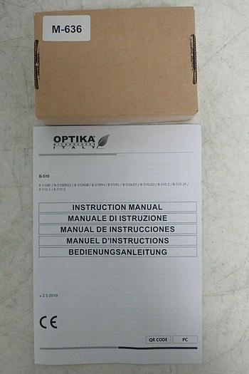 Used Optika B-510-2 Two Headed Teaching Microscope, Side by Side, 5 Objectives - NEW