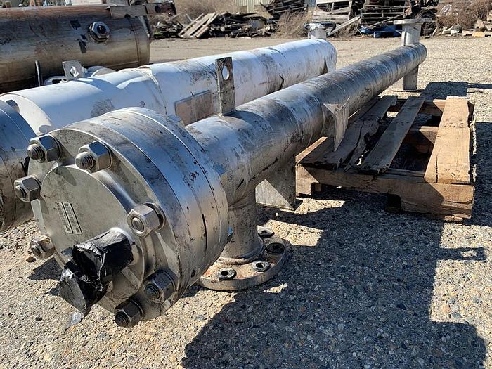 Used Heat Exchanger, Shell & Tube, 100 SF, S/st, 150 PSI, B #S743656