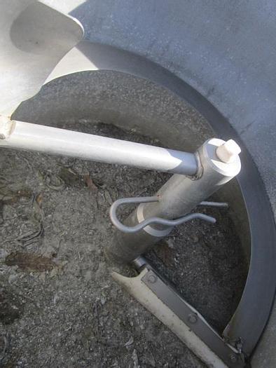 Used Tank, 20 Gallon, Alum, 24" x 20", 1/2 HP, Agit, Tilt Type #C698525