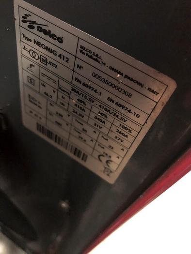 Usato SALDATRICE (N°299) SELCO NEOMIG 412