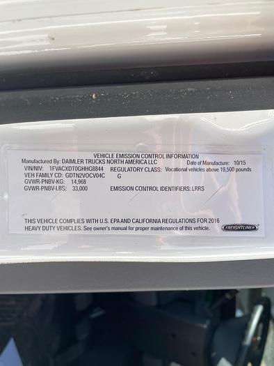 Used Terex Pro 60/70 75ft Bucket Boom on 2016 Forestry Chipper Dump Truck – MG8844