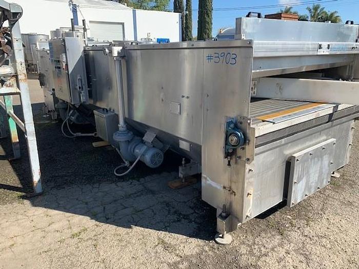 Used Unipak 6’ Wide x 20’ Long Pasteurizer/Cooling Tunnel Model620LH