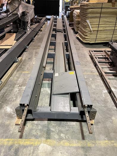 Used PRESTON EASTON MODEL RTT20 40' ROBOT TRANSFER TRACK ORIGINALLY RAN FANUC ARCMATE 120IC/10L