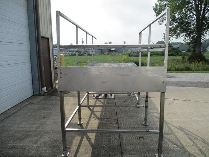 Used Work Platform; Stainless Steel; 5'Wx16'L