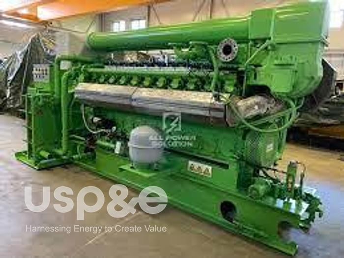 Used 4.5 MW 2017 Used Jenbacher JMS624-H311 Natural Gas Generator